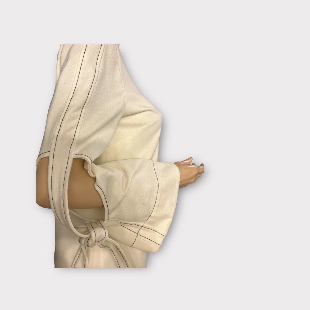 Laundry By Shelli Segal Womens Long Sleeve Shift‎ Marshmallow Ivory Size 6 - Picture 6 of 7